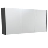 Fienza 1500 Mirror Cabinet with Satin Black Side Panels